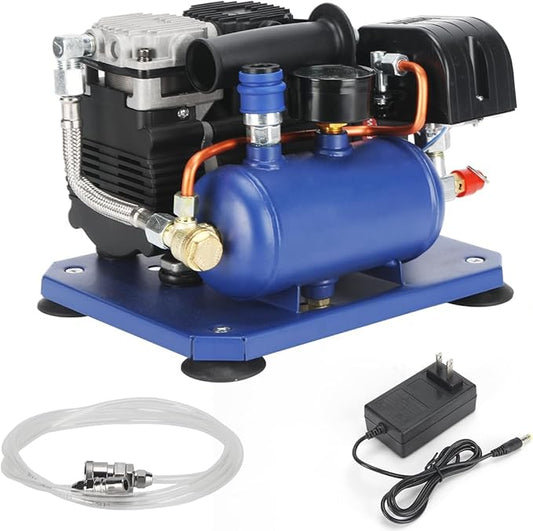 Electric Air Compressor Cordless, Quiet Portable Air Compressor For Woodwork Nailing, Garage, Car, Pneumatic Tool