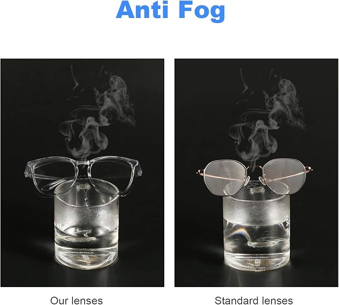 LASMEX Stylish Safety Glasses Goggles for Women Girls Anti-fog Glasses Protective Eyewear Clear Glasses