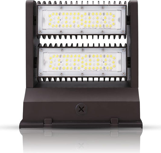 OSTEK LED Wall Pack Light 80W Rotatable Adjustable 5000K 11000LM, Outdoor Dimmable Area Wall Pack led Light Fixture IP65, UL, DLC (watts, 80)