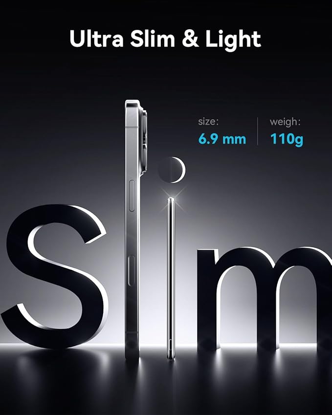 Kuulaa Magsafe Battery Pack 0.27'' 5000mAh Ultra Slim Magnetic Portable Charger Power Bank Support USB C PD 20W Fast Charging, Compatible with iPhone 16 Pro Max/15/14/13/12 Mini, White