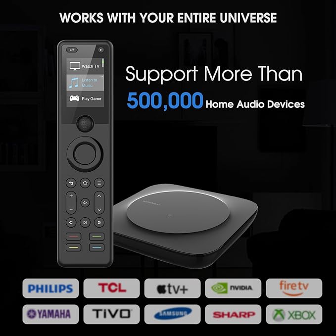 SofaBaton X1 Universal Remote, All-in-One Smart Universal Remote Control with Hub and App, Control Up to 60 IR/Bluetooth/WiFi Devices, Customize Activities
