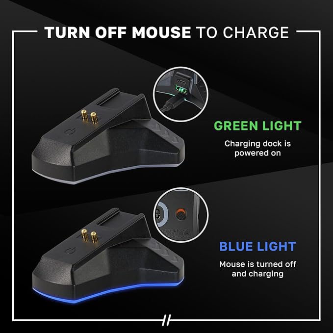 Logitech PRO 2 Lightspeed Wireless Gaming Mouse, Black | Hero 2 Sensor, 44k DPI, 8 Programmable Buttons, LIGHTFORCE Switches, RGB Lighting, Lightweight, PC/Mac | with Signature Series Charging Dock