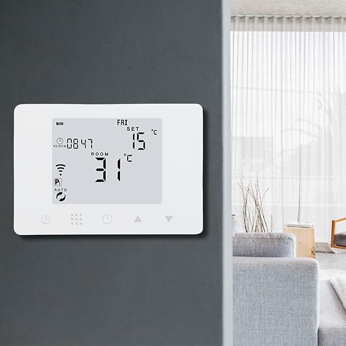 Smart Temperature Controller Digital Display WiFi Smart Thermostat APP Control Thermostat for Home Office Hotel