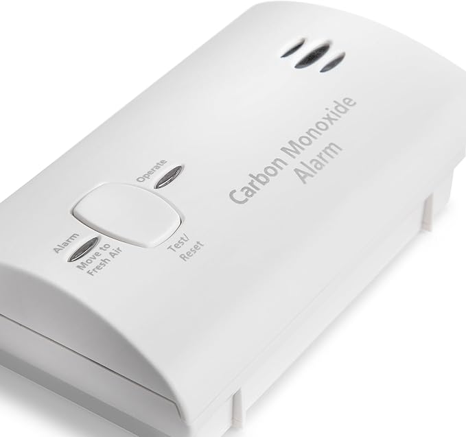 Kidde Carbon Monoxide Detector, Battery Powered CO Alarm with LEDs, Test-Reset Button, Low Battery Indicator, Portable