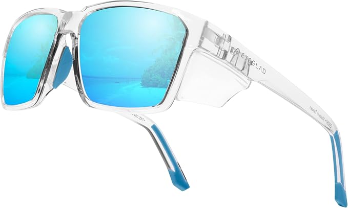 VETRA Z87+ Certified Safety Glasses HD High Contrast UV400 Side Shield Anti-Oil Coating Stylish Eyewear