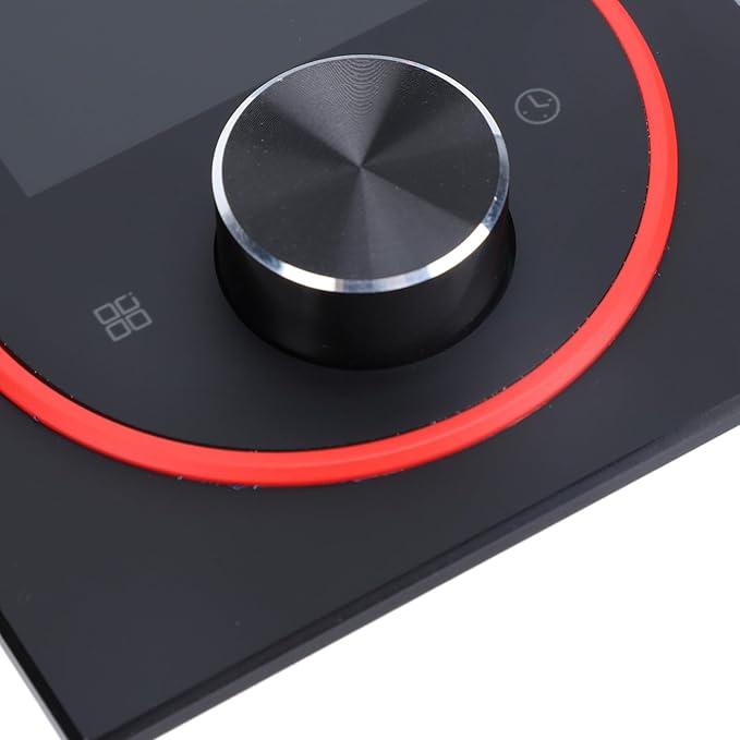 Smart Color Thermostat for Electric Heater LCD Programmable Touchscreen Control for Home Hotel Office with APP, ABS Aluminum Alloy Material (#2)