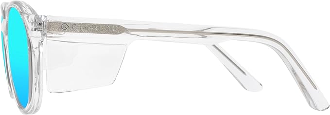 VETRA Omega Z87+ Safety Glasses UV400 Side Shield Anti-Oil Coating CP Frame Eyewear