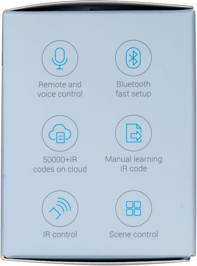BroadLink RM4mini Smart Remote Hub with Sensor Cable -WiFi IR Blaster for TV Remote, Smart AC Controller, Works with Alexa/Google Home/IFTTT