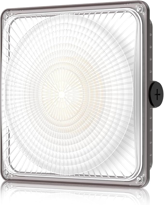 100W LED Canopy Lights with Motion Sensor, Selectable Wattage 100/80/60W IP65 ETL Listed Commercial Canopy Lights for Gas Station Warehouse Garage Shop
