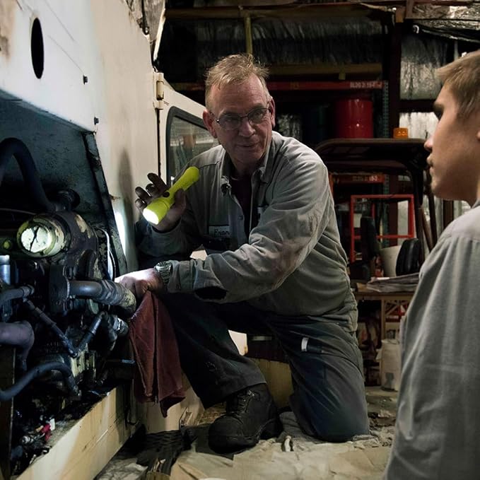 Bright Star Razor LED Flashlight 2-Pack Bundle,Intrinsically Safe, Waterproof, 14,000 Candela, Super Bright Rugged Flashlight for Work,Emergency, Outdoor, Batteries Included, Made in USA!