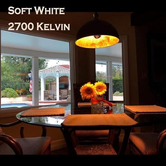 Half Gold Light Bulb Dimmable, 6W (Equivalent 60 Watt) G80/ G25 Globe Shape Decorative LED Light Bulb, 2700K Warm White Edison Bulb, Gold Tipped Mirror Bulb, E26 Base Pack of 2