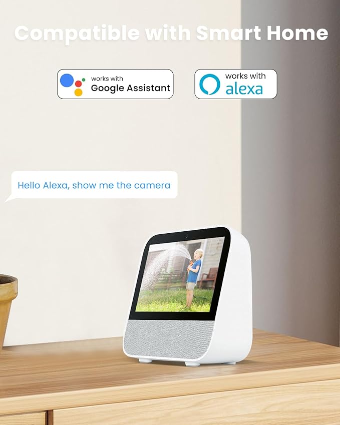 Security Camera Outdoor Wireless, 3K/5MP Solar Camera Outdoor Wireless, Battery Powered 360°PTZ, Color Night Vision,PIR Motion Detection,2-Way Audio,Compatible with Alexa