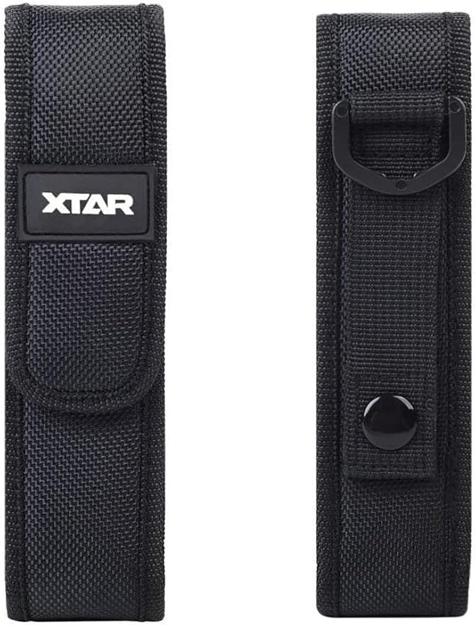 2-Pack Flashlight Battery Pouch Holster Holder for 6.5"-8" Flash Light Compatible with Fenix UC30 UC35 E35 Surefire G2X 6P 6PX E2L 501B 502B Streamlight ProTac XTAR TZ20 (for 6"-8" Flashlight)