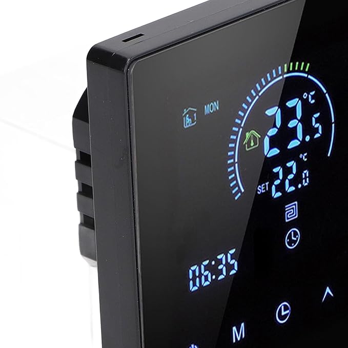 Programmable Smart Thermostat AC 90V-240V Intelligent Touchscreen LCD Display Thermostat for Home, Office, Shopping Malls (Regular Version)