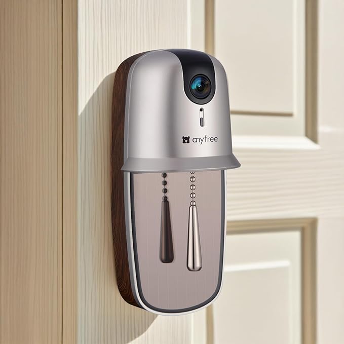 2025 Newly Video Doorbell Camera Wireless with Solar Powered and Battery, AI Motion Detection, 3280ft Wireless Long Range Signal, HDR Ultra-Clear 2.4g & 5g Video Doorbells Camera with Chime