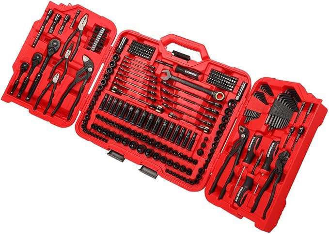 TRUE MECHANIC™ 312-Piece Mechanics Tool Set and Socket Set, Professional【Pliers Wrench Version】 SAE/Metric