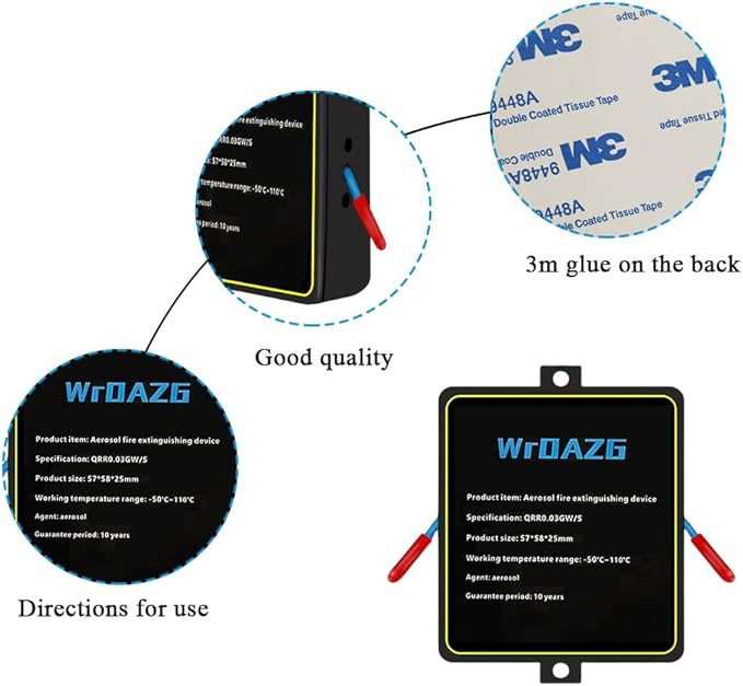 Light and small automatic fire extinguisher, environmentally friendly and clean, car fire extinguisher, automatic fire extinguisher, suitable for electric box, ship cabin, car, ABCEF fire extinguisher