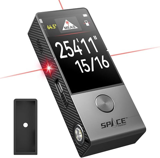 MiLESEEY 330 ft Smart Laser Tape Measure & Digital Ruler D9 PRO– IPS Touchscreen, App‑Sync, Visual Aligning Indicator, P2P, Live Angle Display Professional Measuring Tool