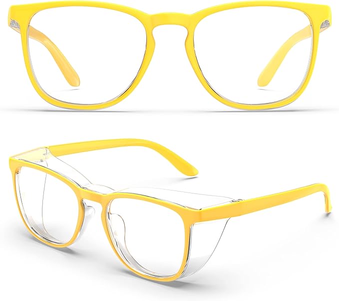 Stylish Safety Glasses, Clear Anti-Fog Anti-Scratch Protective Glasses For Men And Women