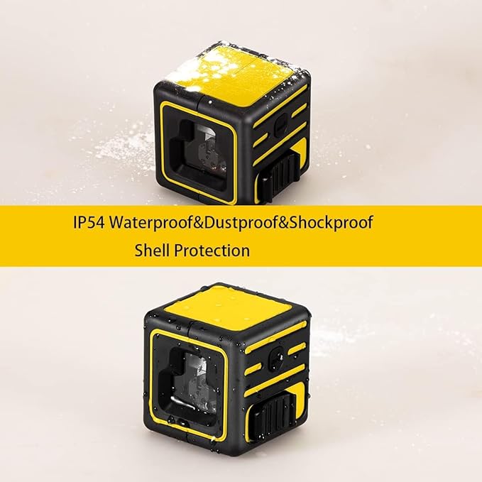 Laser level with Tripod Self Leveling, Cross Line Laser with Tilt Mode, 59 inch Tripod for Picture Hanging Construction Floor Tile Wall, 3 AAA Batteries Included