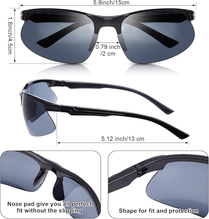 Kathfly 36 Pcs Safety Glasses Work Scratch Resistant Glasses Protective Safety Goggles Eyewear with Lens(Black and White)