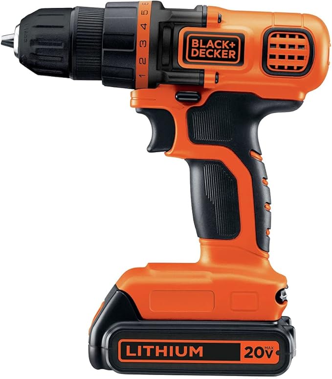 BLACK+DECKER 20V MAX Cordless Drill and Impact Driver, Power Tool Combo Kit with Battery and Charger (BD2KITCDDI)