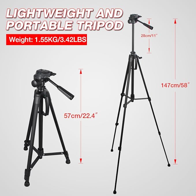 Laser level with Tripod Self Leveling, Cross Line Laser with Tilt Mode, 59 inch Tripod for Picture Hanging Construction Floor Tile Wall, 3 AAA Batteries Included