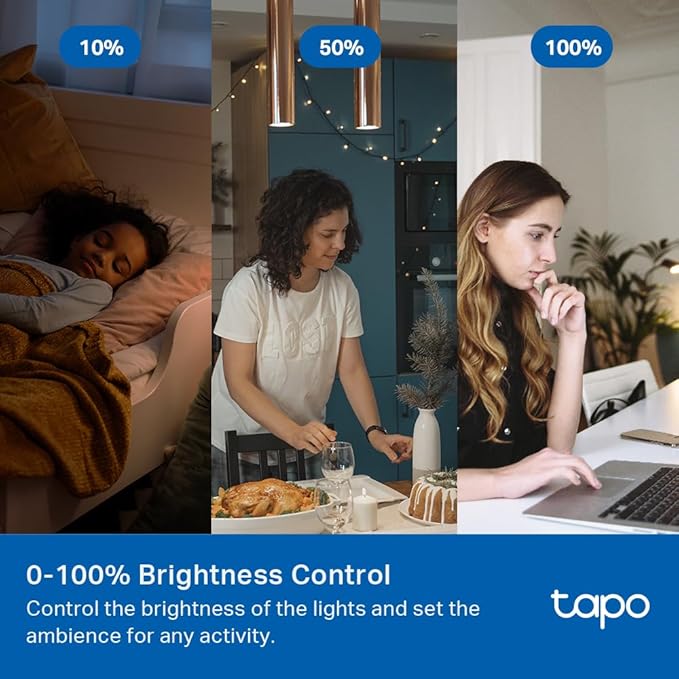 TP-Link Tapo Smart 3 Way Dimmer Switch KIT, Matter Compatible, Energy Monitoring, Neutral Wire Required, Works with Alexa, Siri, Google Home, SmartThings, UL Certified, 2.4GHZ Wi-Fi, Tapo S515D KIT