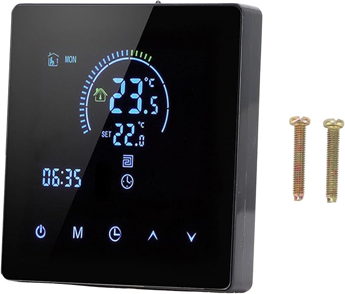 Programmable Smart Thermostat AC 90V-240V Intelligent Touchscreen LCD Display Thermostat for Home, Office, Shopping Malls (Regular Version)