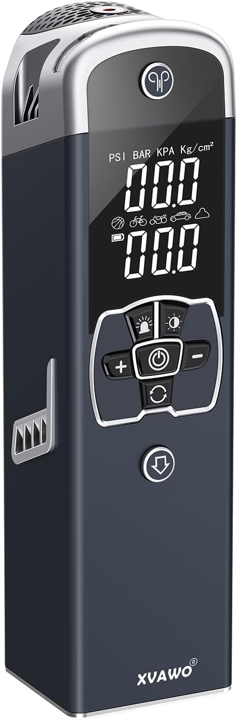 Tire Inflator Portable Air Compressor: Cordless Deflatable Air Pump for Car Tires - 150PSI Tire Pump with Pressure Gauge for Car Bike Motorcycle