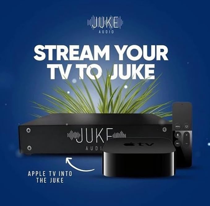 Juke-6 | 6 Zone Audio Amplifier | Wirelessly Controlled Multi-Room Audio System | Compatible with Airplay 2, Spotify Connect, Bluetooth, DLNA