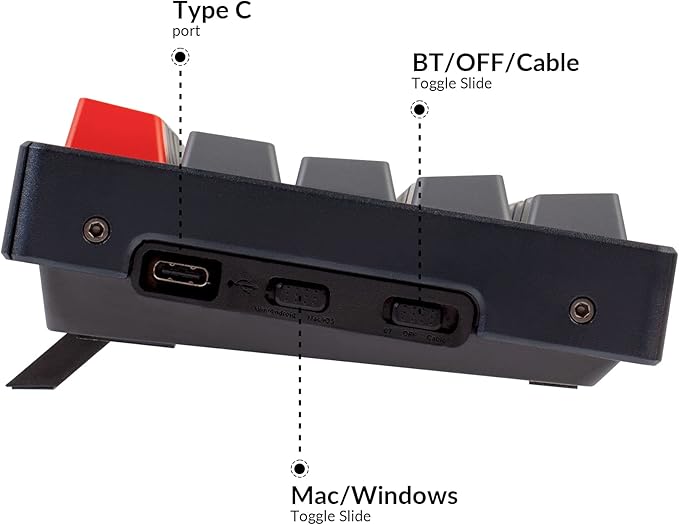 Keychron K12 60% Layout Bluetooth Wireless/USB Wired Mechanical Keyboard with Gateron G Pro Blue Switch/RGB Backlit/N-Key Rollover/Aluminum Frame, Compact 61-Key Computer Keyboard for Mac Windows…