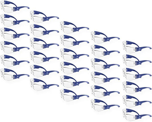 Defender Safety VS1 Safety Glasses, 30 pack, Polycarbonate protective eyewear, impact resistant Anti Scratch, ANSI Z87