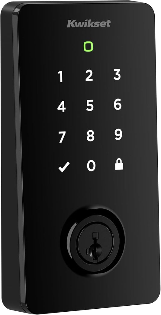 Kwikset Halo Select Smart Lock Keyless Entry Door Lock Wi-Fi and Matter Enabled Deadbolt No Hub Needed, Geofence Auto-Unlock, Grade AAA Certified, Easy Install, Matte Black Lifetime Finish Warranty