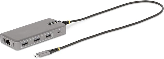 StarTech.com USB-C Docking Station for Windows and ChromeOS, Triple 4K HDMI DP Video, USB 10Gbps Hub, 100W Laptop Charging, GbE