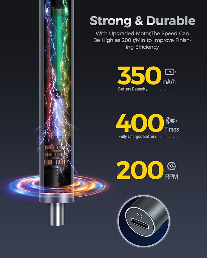 LIFEGOO Mini Electric Screwdriver, 62 in 1 Cordless Precision Power Screwdriver Set with 48 Bits, LED Lights Magnetic Mat, Rechargeable Portable Repair Tool Kit for Phone Watch Camera Laptop PC