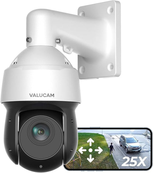 4K PTZ PoE IP Highspeed Dome Outdoor Camera-25x Optical Zoom(5-125mm), PFA Auto Tracking, IVS-Face Detection, SMD4.0, 1/2.8'' Starvis Sensor-0.005lux Starlight Nightvision, Quick Pick, IP66