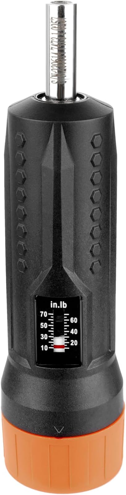 VEVOR 1/4" Drive Torque Screwdriver Wrench Set | 10-70 in-lbs Torque Adjustment Range | 1 in-lb Increment Torque Screwdriver | Driver Bits Set with View Window, 12 Bits & Case, Magnetic Function