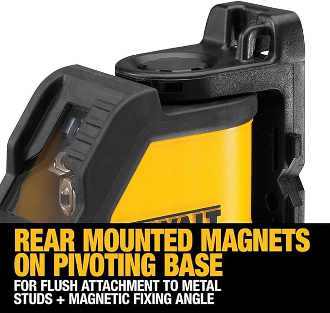 DEWALT Line Laser, Self-Leveling, Cross Line, Red Beam (DW088K)