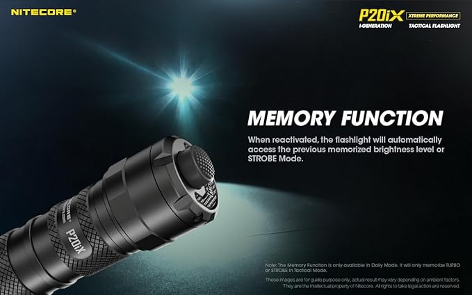 Nitecore P20iX Tactical Flashlight, 4000 Lumen USB-C Rechargeable High Lumen Super Bright with LumenTac Organizer