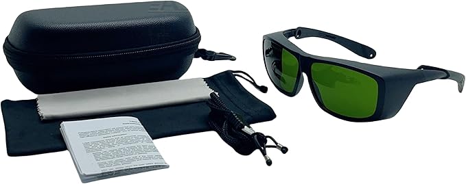 LaserPair IPL Safety Glasses 200-1800nm Protection for IPL Elight SHR - LP-IPL #304 black, Unisex, Lightweight Polycarbonate