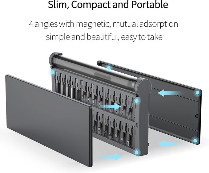 Mini Electric Screwdriver - 3.7V Small Cordless Precision Screwdriver Set - 55 Precision Bits & LED Light & Magnetic Mat - Repair Tool for Electronics Phone Watch Camera Laptop