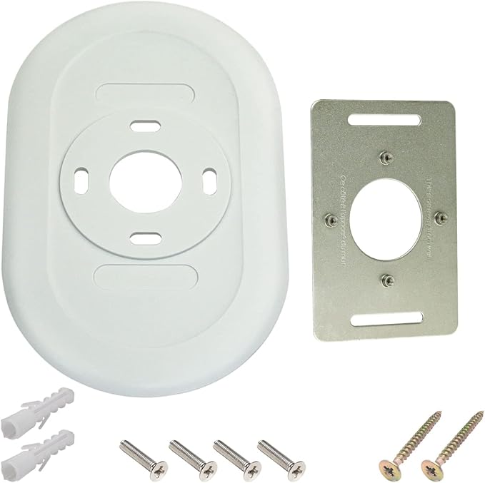 Thermostat Wall Plate Compatible with Google Nest Thermostat 2020 Trim Kit Accessory Fingerprint Resistant Decoration Bracket Mount