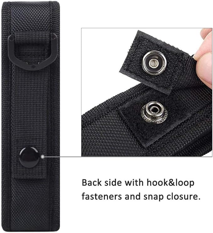 2-Pack Flashlight Battery Pouch Holster Holder for 6.5"-8" Flash Light Compatible with Fenix UC30 UC35 E35 Surefire G2X 6P 6PX E2L 501B 502B Streamlight ProTac XTAR TZ20 (for 6"-8" Flashlight)