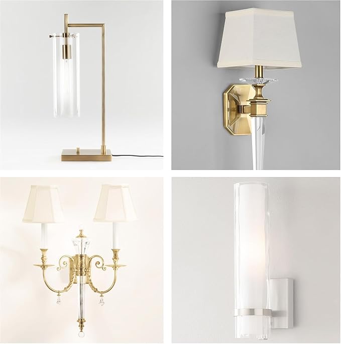 5 Inch Edison Bulb, 5000K Daylight White E26 Led Bulb 6W Dimmable, 800LM T10 T9 Clear Glass Tubular Light Bulbs, AC 120V Equal 80 Watt for Chandelier Pendant Wall Light - 4Pack