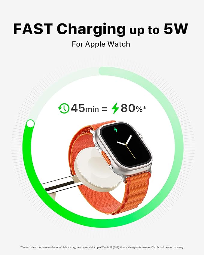 3 in 1 Wireless Charging Station for Apple Device: Fast Charging Station for iPhone and Watch with MagSafe, Stable Charger Stand for iPhone 12-16 & iWatch & AirPods