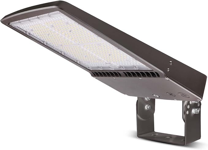 300W LED Parking Lot Light, 5700K 42000LM LED Shoebox Area Light [1000W MH/HPS Equiv.], 0-10V Dimmable Outdoor Pole Flood Lights with Yoke Mount, IP65 20KV Surge Protection AC100-277V UL&DLC Listed