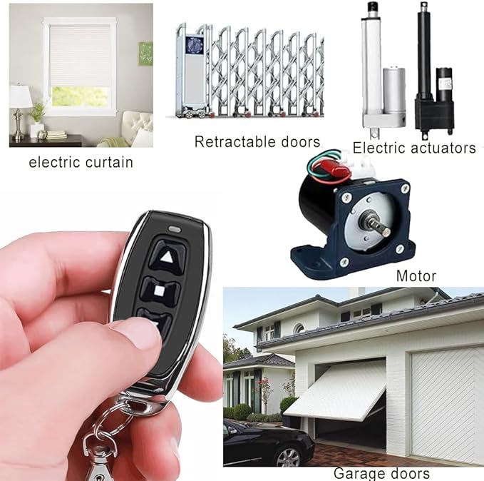 AC110V Forward and Reverse Remote Control Switch,Waterproof Wireless Switch with 8 amps Remote Relay Receiver, AC110V-250V Linear Actuator Remote Switches for Motor