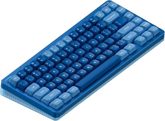 nuphy Halo75 V2 Mechancial Gaming Kyeboard,75% Wireless Hot Swappable Bluetooth Keyboard,83 Kyes RGB Backlit Keyboard,Support Bluetooth/2.4GHz/USB-C (Blue, Raspberry (46gf))