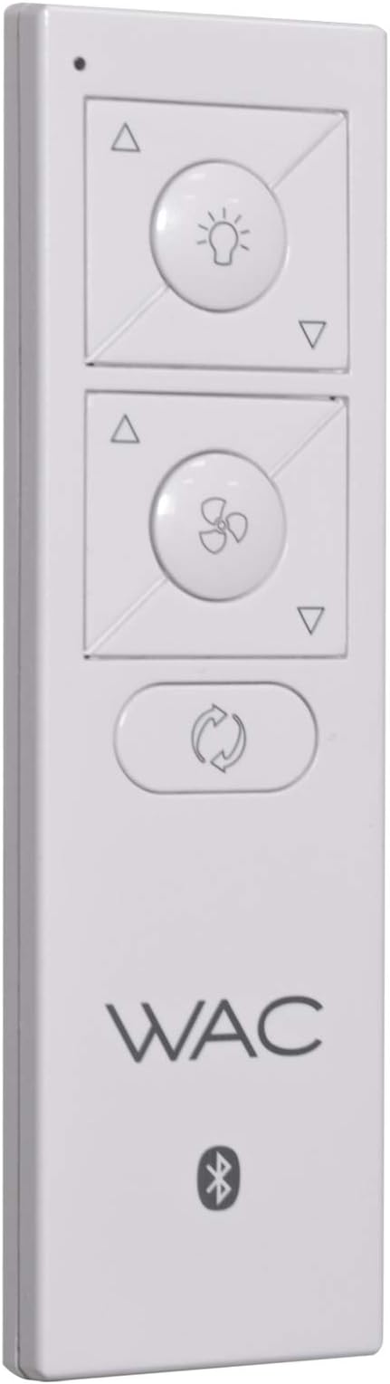 WAC Smart Fans Mocha Indoor and Outdoor 3-Blade Smart Home Ceiling Fan 54in Matte White with 3000K LED Light Kit and Remote Control works with Alexa and iOS or Android App